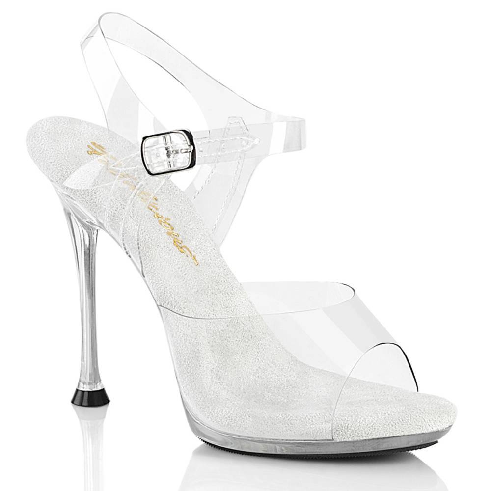 Fabulicious - CUPID408 Sandaal met enkelband - Transparant Product image